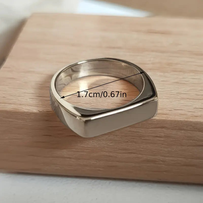 Geometric Ring, Couple Stainless Steel Ring