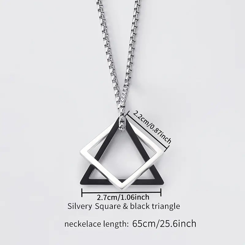 Stainless Steel Geometric Pendant