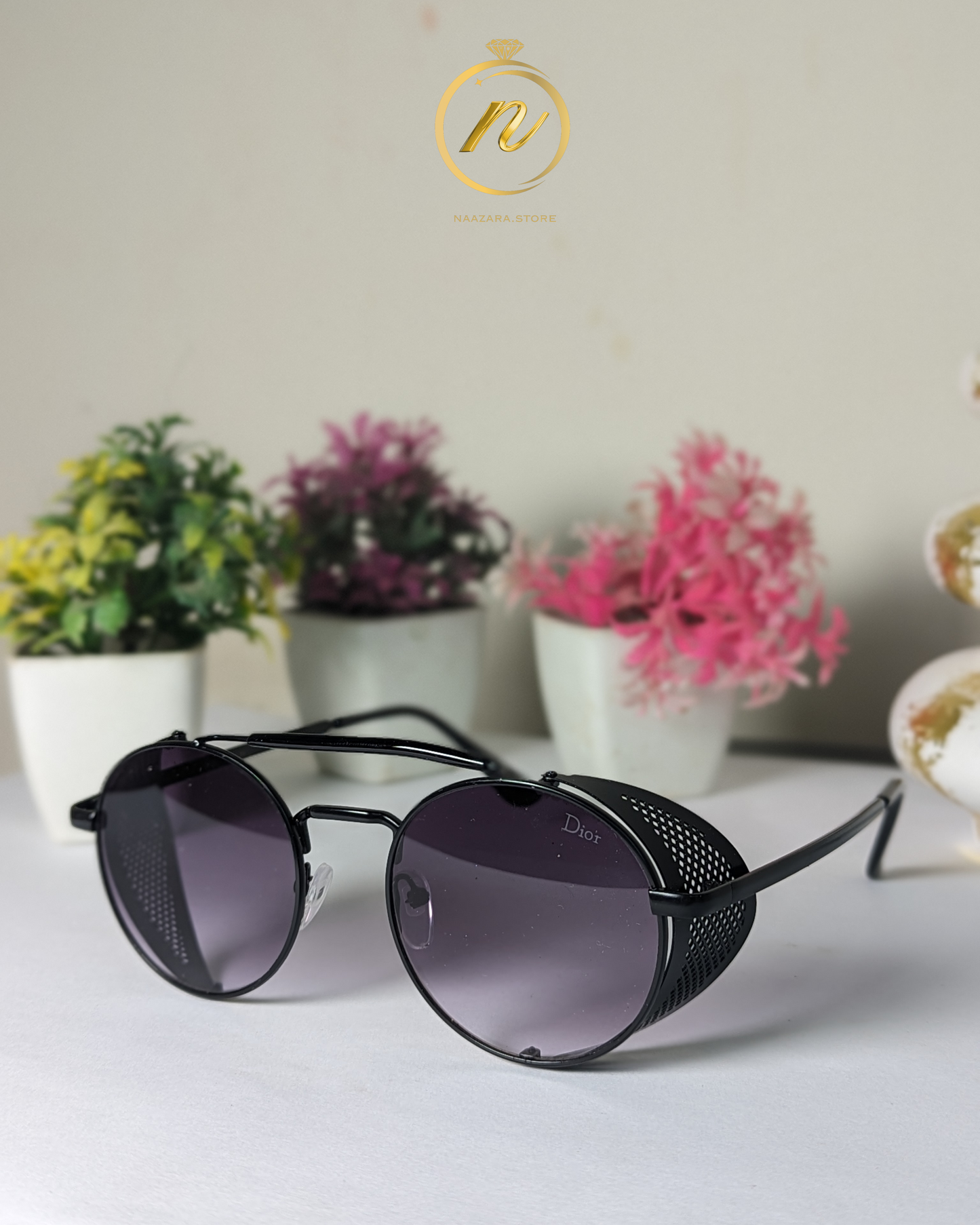 Dior Round sunglasses with side shields