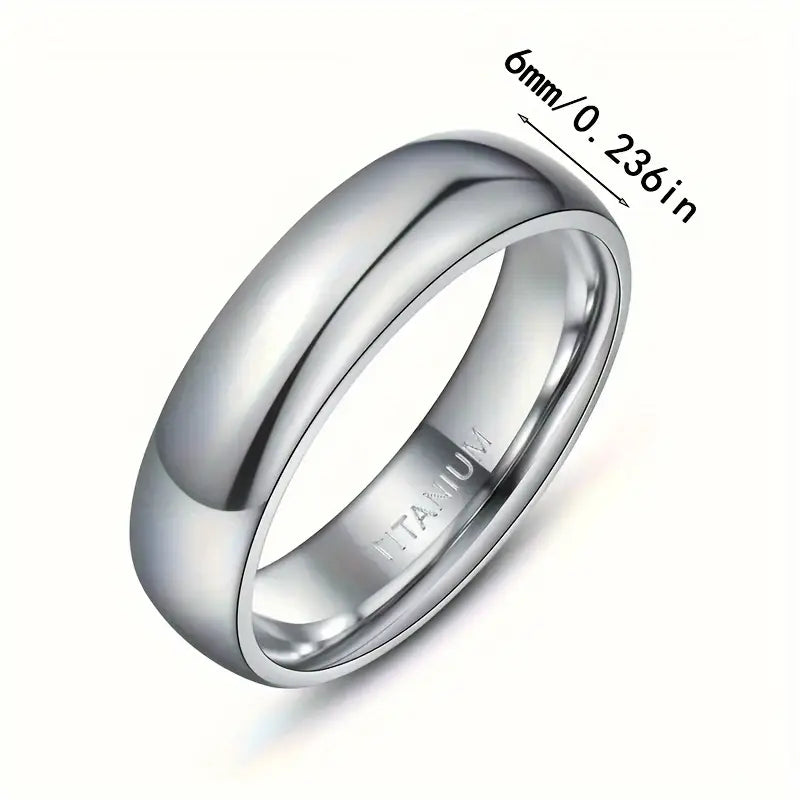 PANASH Fashion Titanium Steel Ring for Men and Women