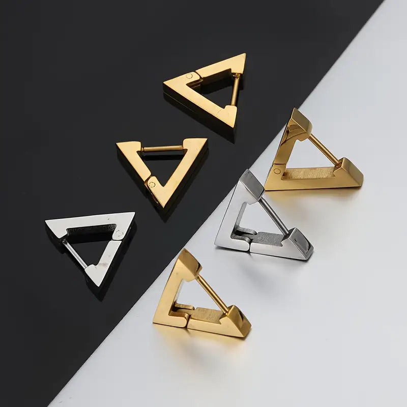 Stainless Steel Triangle Earring Hooks - 1 Pair