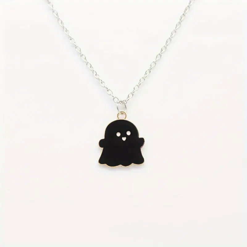 Personality Black And White Ghost Necklace