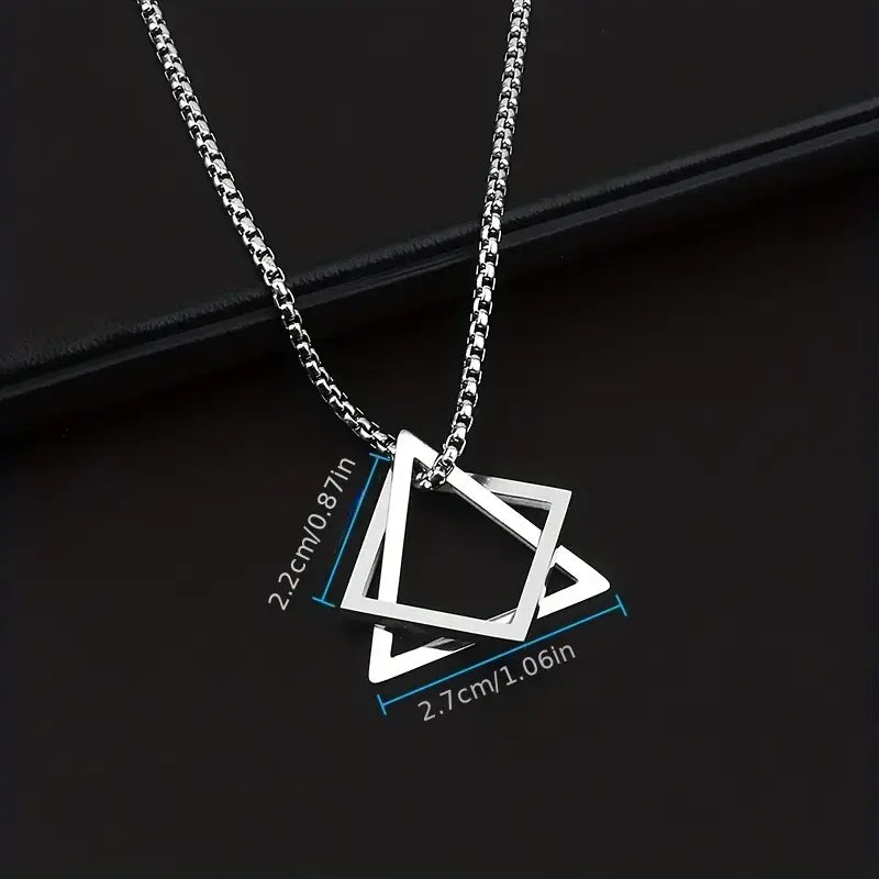 Stainless Steel Geometric Pendant